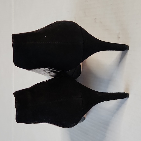 Joan OLOFF DORSEY BLACK SOFT PATENT/BLACK KID SUEDE - 8.5 M - Picture 13 of 16